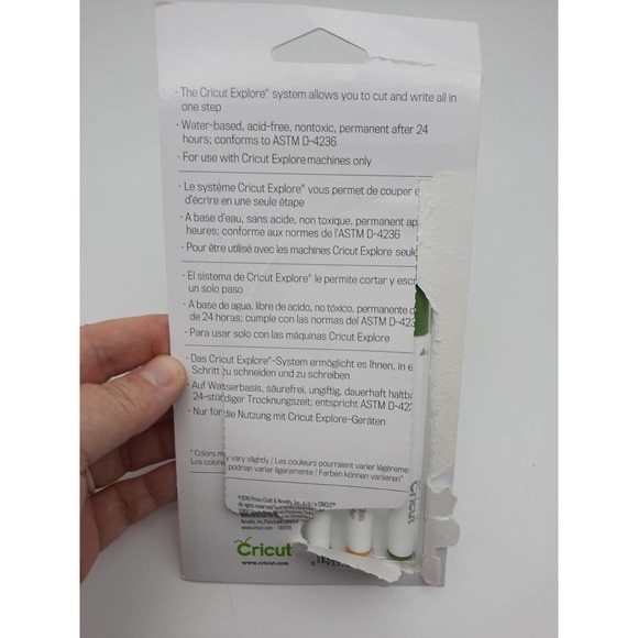 Cricut CANDY SHOP Cricut Explore Set of 5 Fine Point 0.4 Pen Set New Opened Pack - Picture 3 of 4